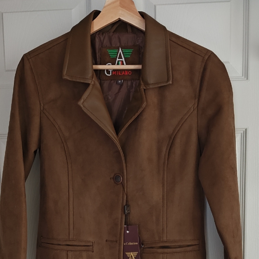 Milano Brown Suede Blazer